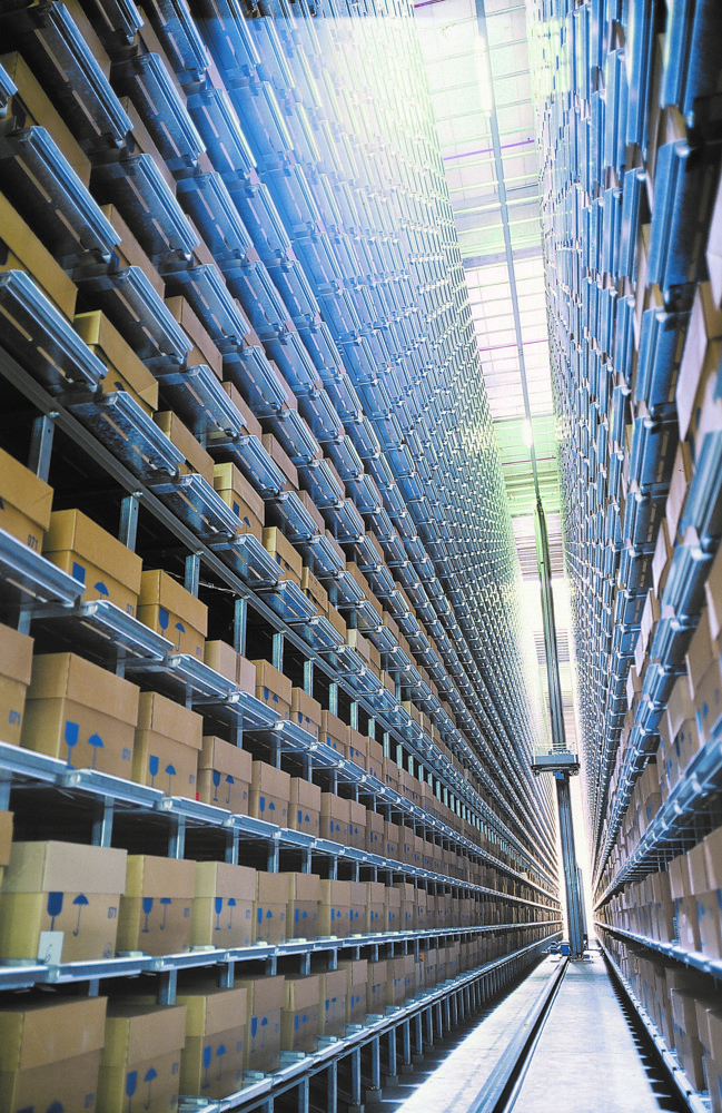 Real industrial warehouse environment